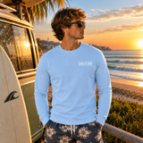 T-shirt de Manga Comprida Azul California Paradise