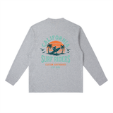 T-shirt de Manga Comprida Cinzenta Surf Riders
