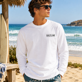T-shirt de Manga Comprida Branca Surf Riders