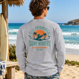 T-shirt de Manga Comprida Cinzenta Surf Riders