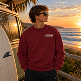 T-shirt de Manga Comprida Vermelho Tinto California Paradise