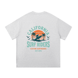 T-shirt de Manga Curta Cinzenta Surf Riders