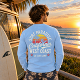 T-shirt de Manga Comprida Azul California Paradise