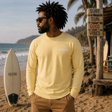 T-shirt de manga comprida amarela Surf Riders