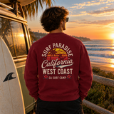 T-shirt de Manga Comprida Vermelho Tinto California Paradise