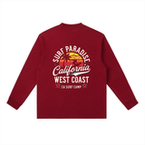T-shirt de Manga Comprida Vermelho Tinto California Paradise