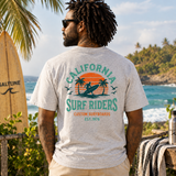 T-shirt de Manga Curta Cinzenta Surf Riders